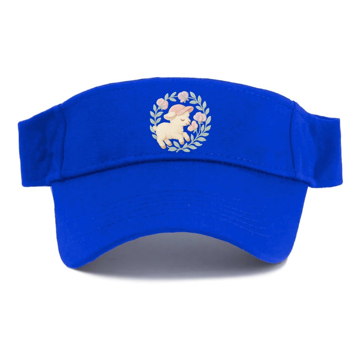 Lamb Sweet Peas  - Visor - Blue