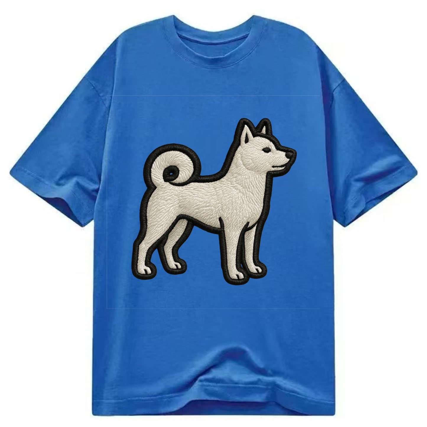 Kishu Ken - Contemporary white hunter de - Classic T-shirt - Blue