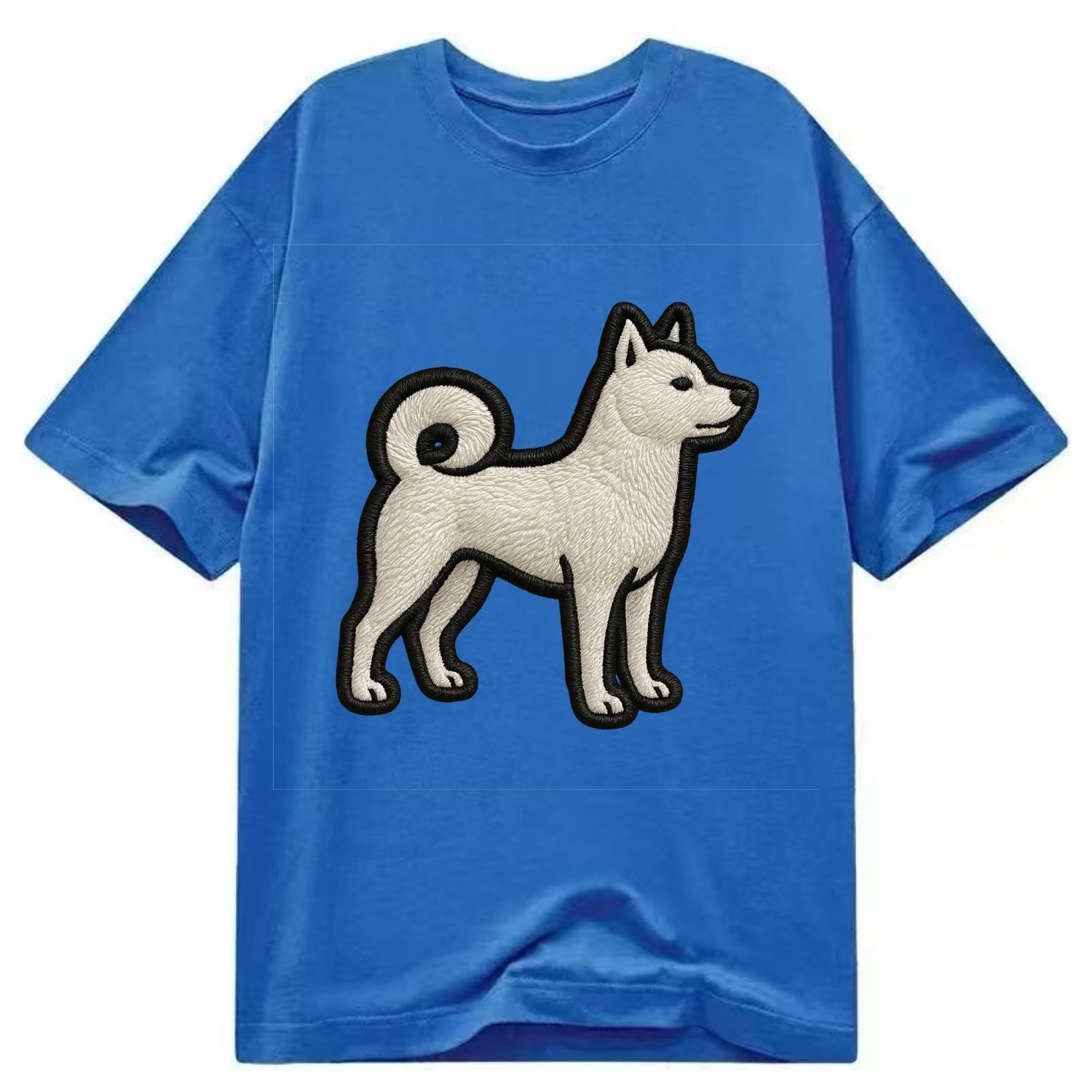 Kishu Ken - Contemporary white hunter de - Classic T-shirt - Blue