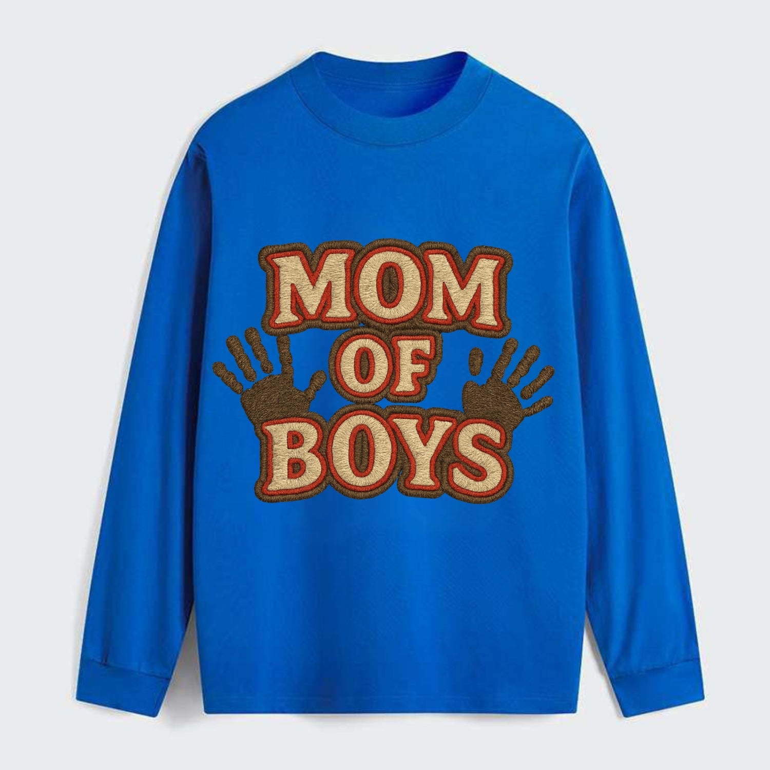 Mom Of Boys  - Classic Long Sleeve Shirt - Blue