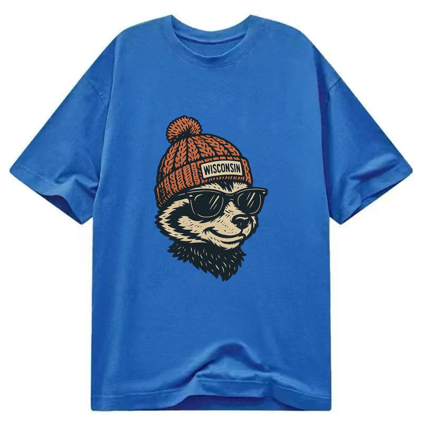 Madison Badge - Classic T-shirt - Blue