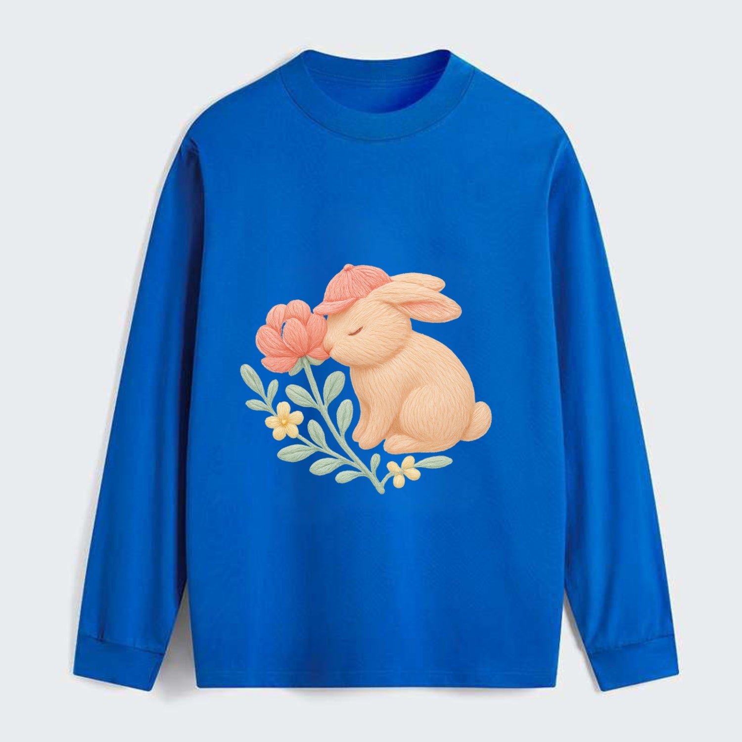 Peach Bunny - Classic Long Sleeve Shirt - Blue