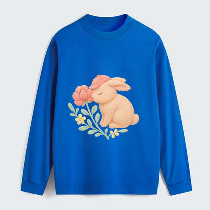 Peach Bunny - Classic Long Sleeve Shirt - Blue