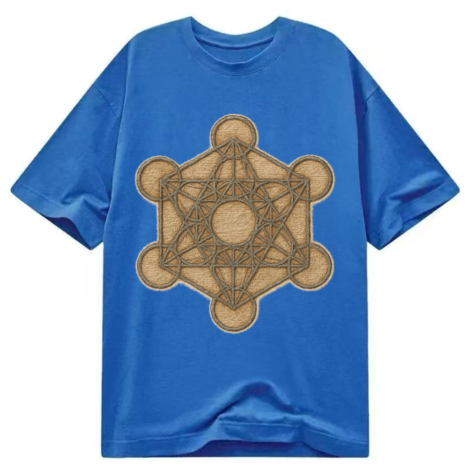 Metatron's Cube  - Classic T-shirt - Blue