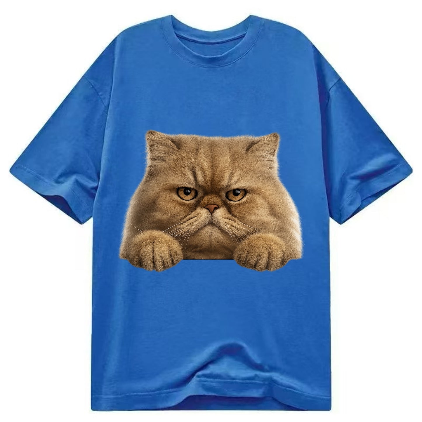 Persian Cat  - Classic T-shirt - Blue