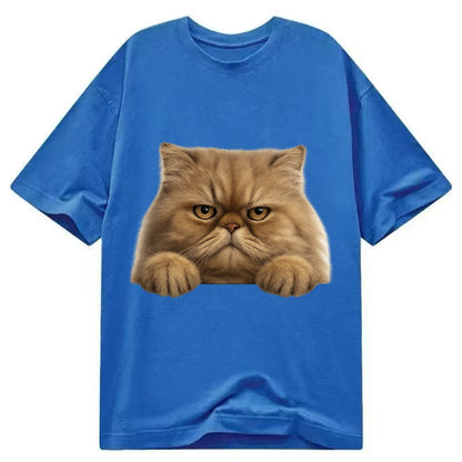 Persian Cat  - Classic T-shirt - Blue