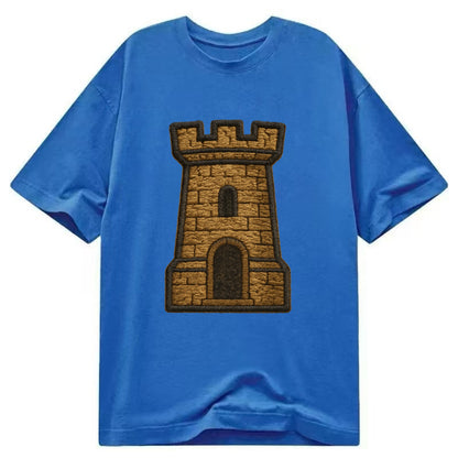 Castle Tower  - Classic T-shirt - Blue