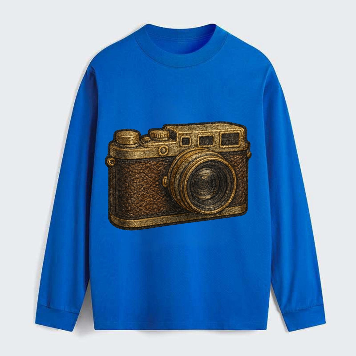 Film Camera  - Classic Long Sleeve Shirt - Blue