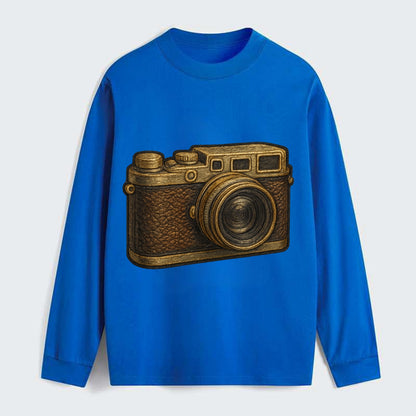 Film Camera  - Classic Long Sleeve Shirt - Blue