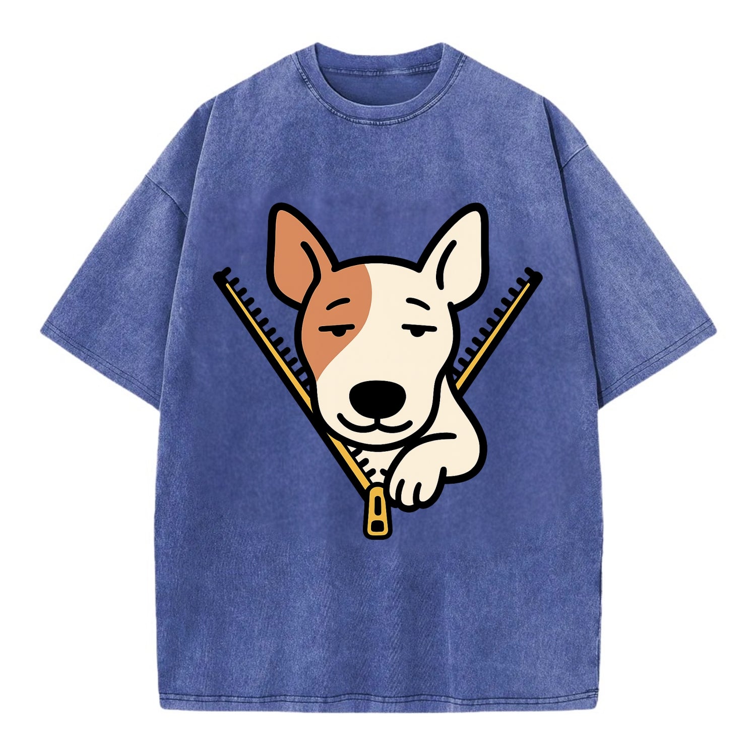 Bull Terrier - Vintage T-shirt - Blue