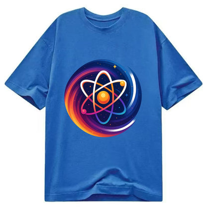 Micro Macro - Atom structure expanding i - Classic T-shirt - Blue