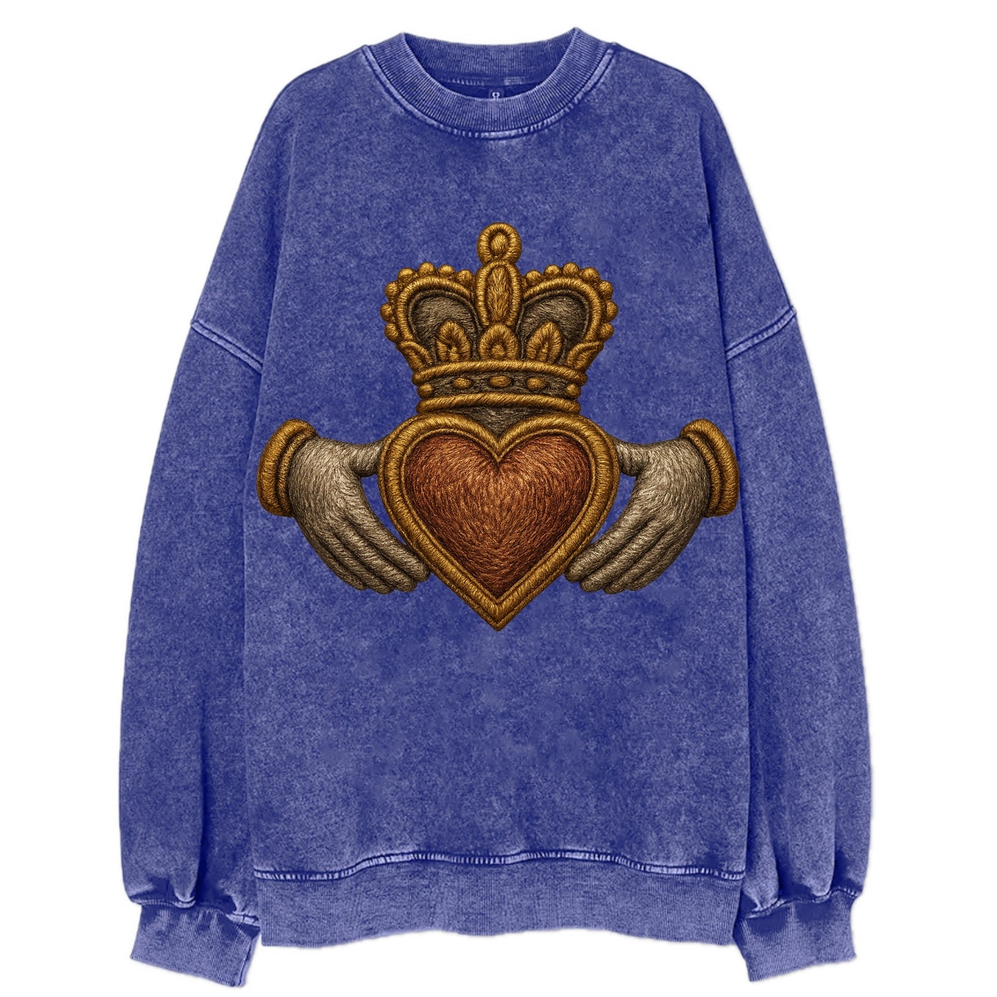 Claddagh  - Vintage Sweatshirt - Blue