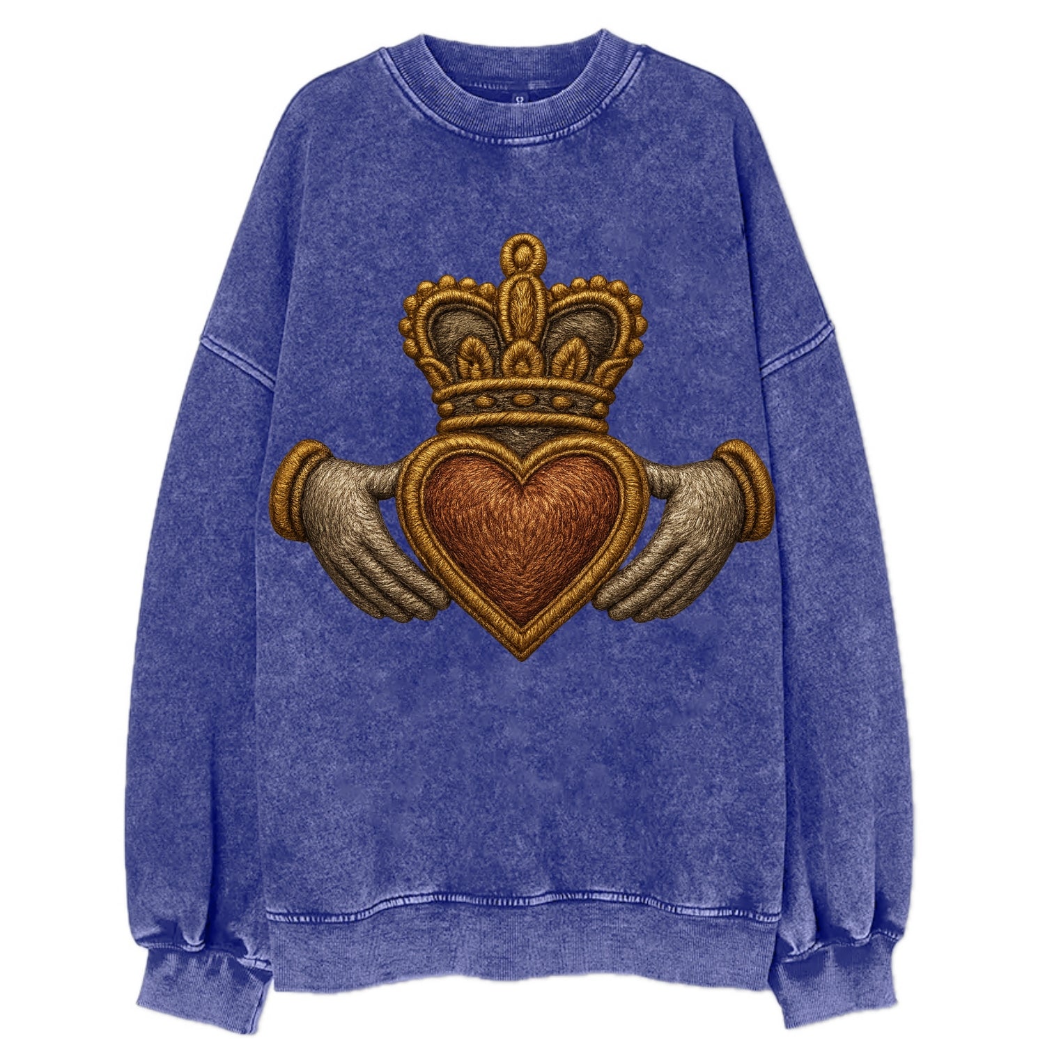 Claddagh  - Vintage Sweatshirt - Blue