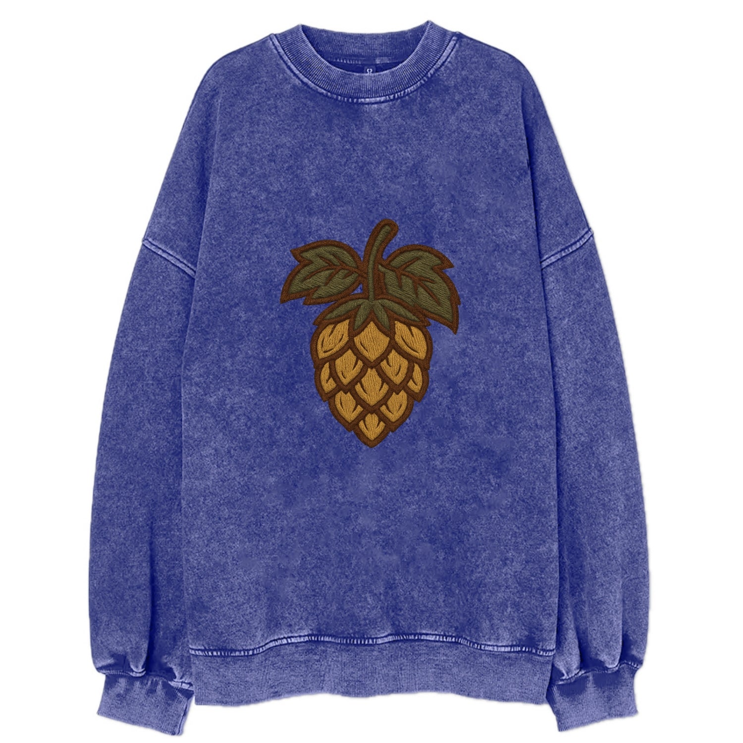 Hop Cone  - Vintage Sweatshirt - Blue