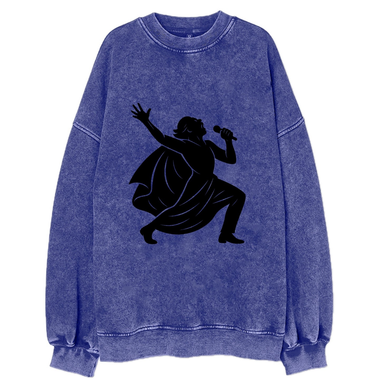 Opera singer powerful finale - Vintage Sweatshirt - Blue