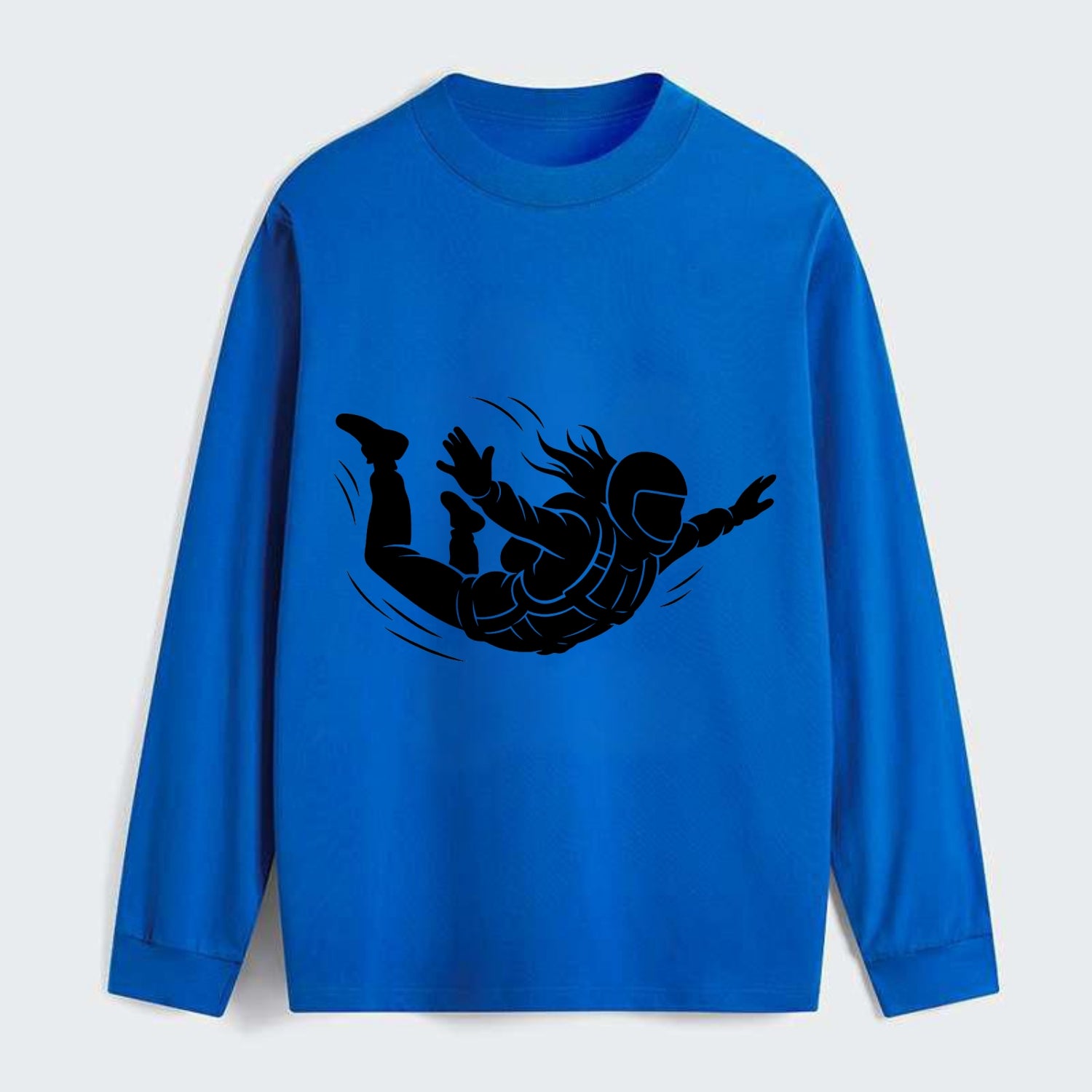 Skydiver free-fall position - Classic Long Sleeve Shirt - Blue