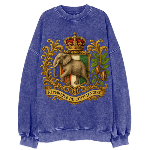Ivory Coast Heritage Badge  - Vintage Sweatshirt