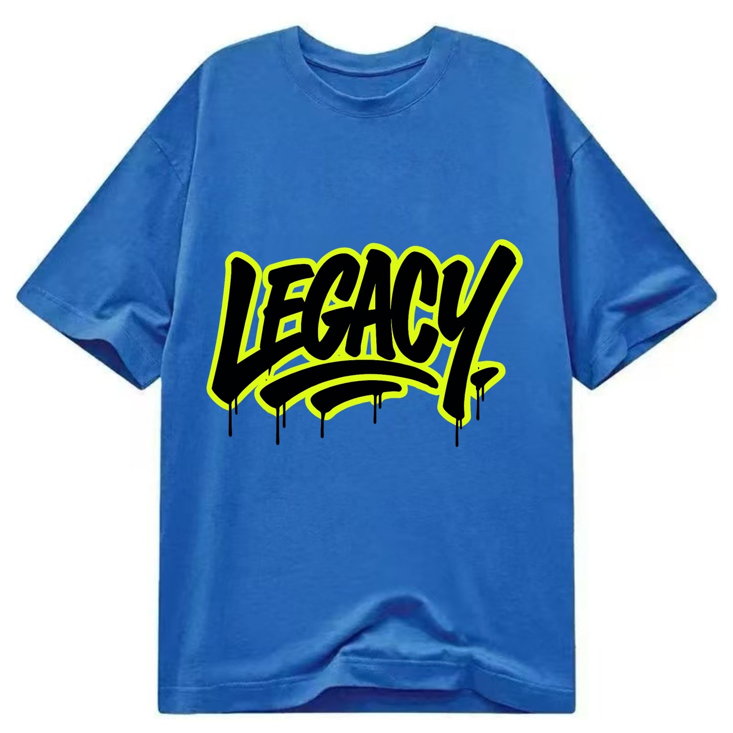 Bold typography design - "LEGACY" - what you leave behind, lasting impact - Classic T-shirt - Blue