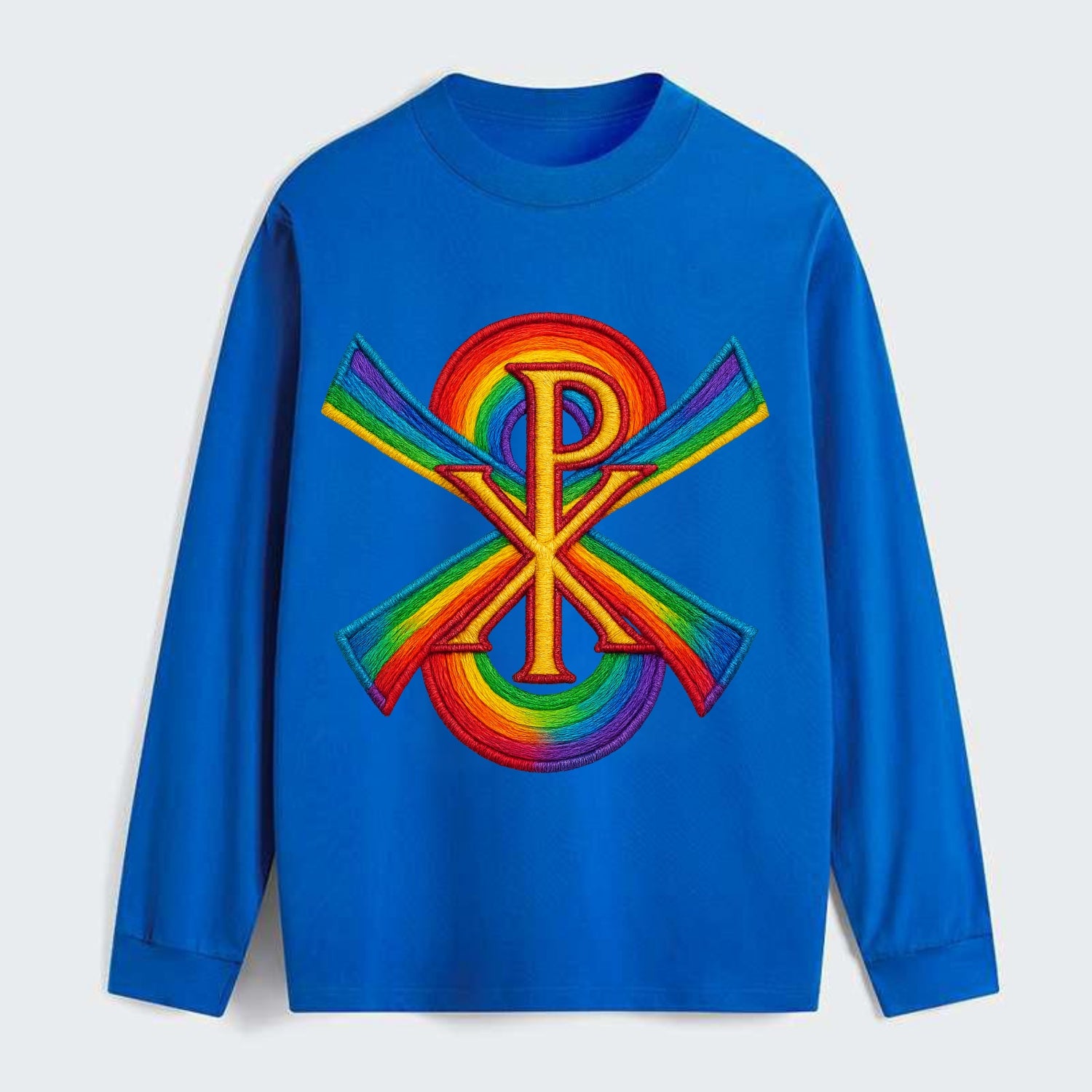 Chi Rho  - Classic Long Sleeve Shirt - Blue