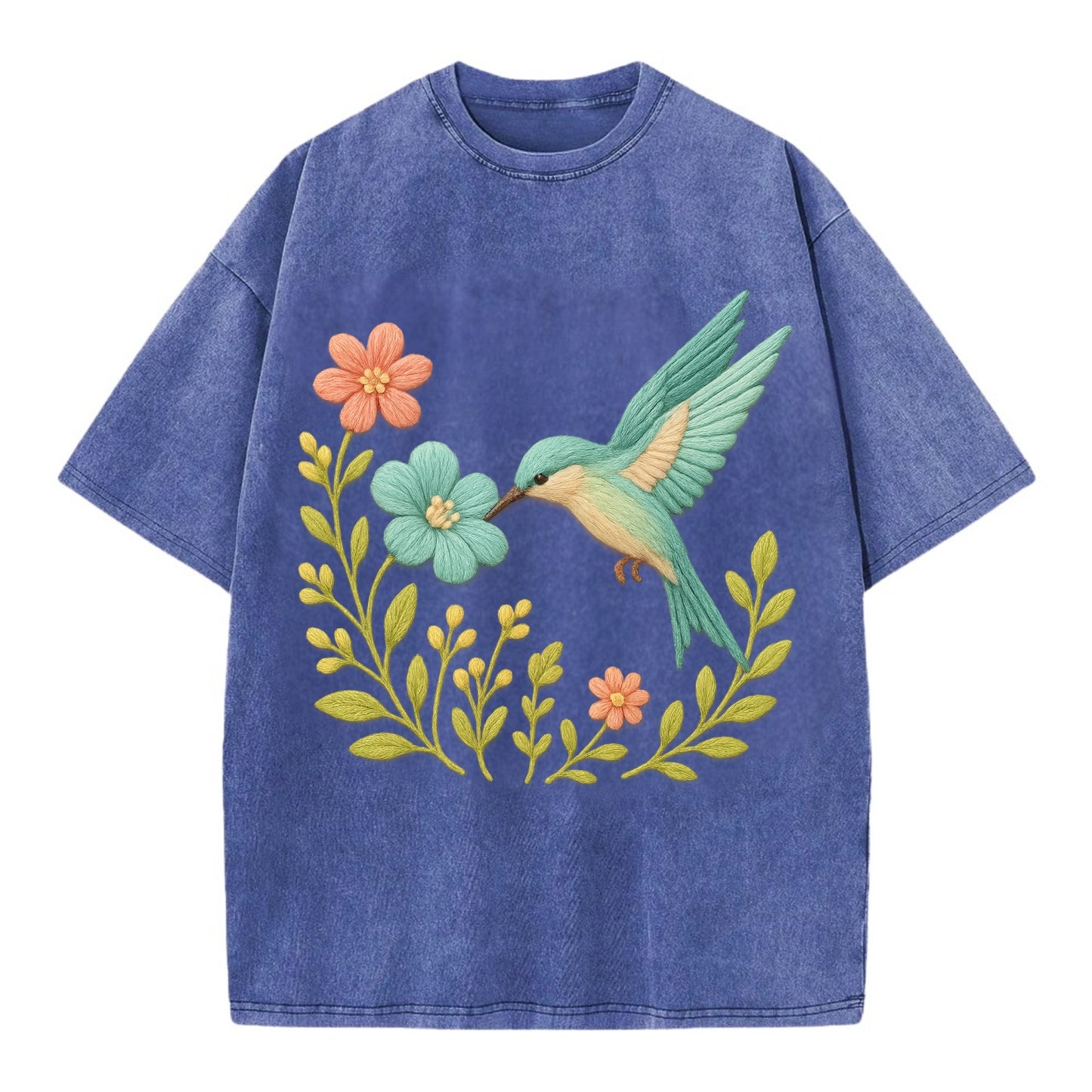 Mint Bee-Eater - Vintage T-shirt - Blue