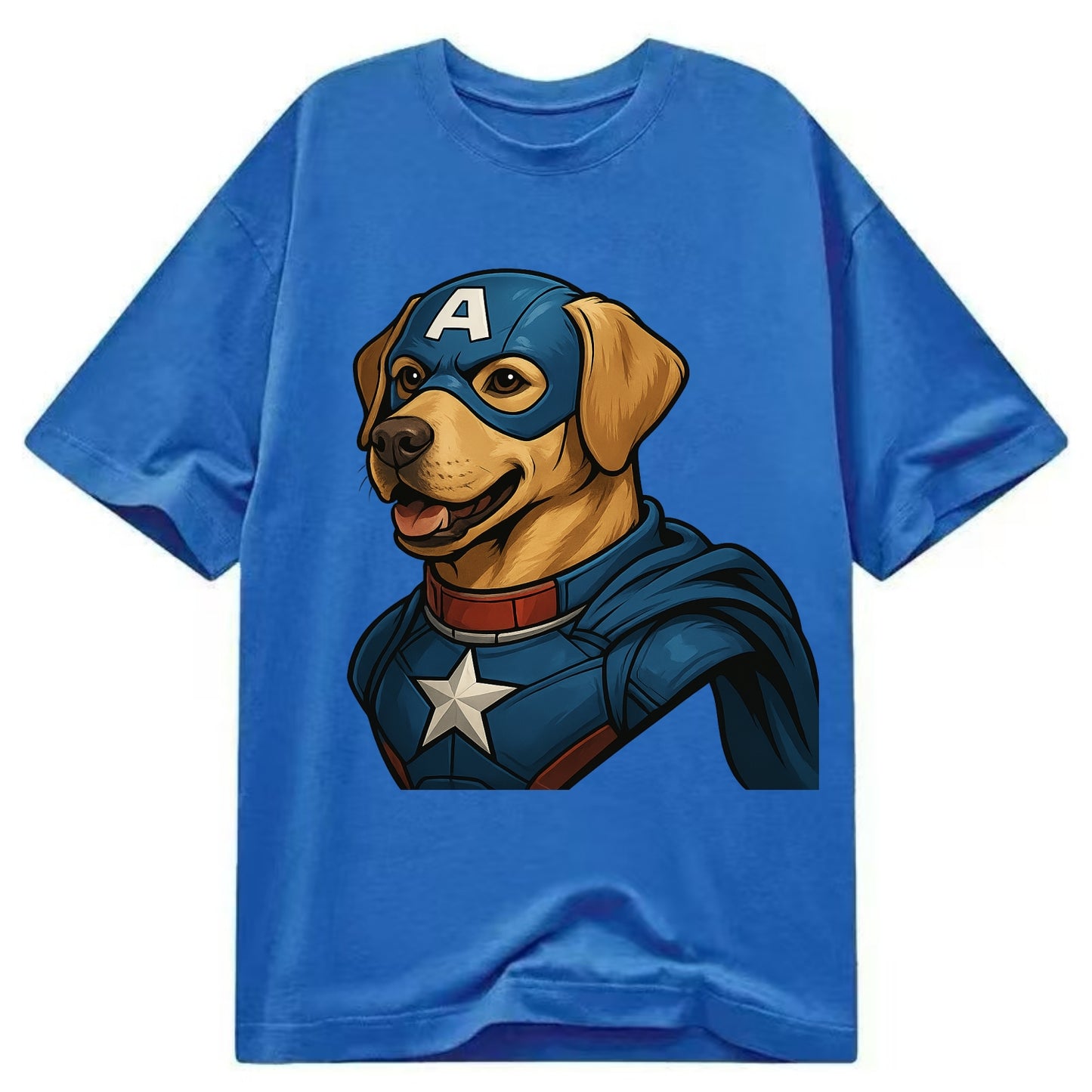 Labrador Patriotic Hero  - Classic T-shirt - Blue