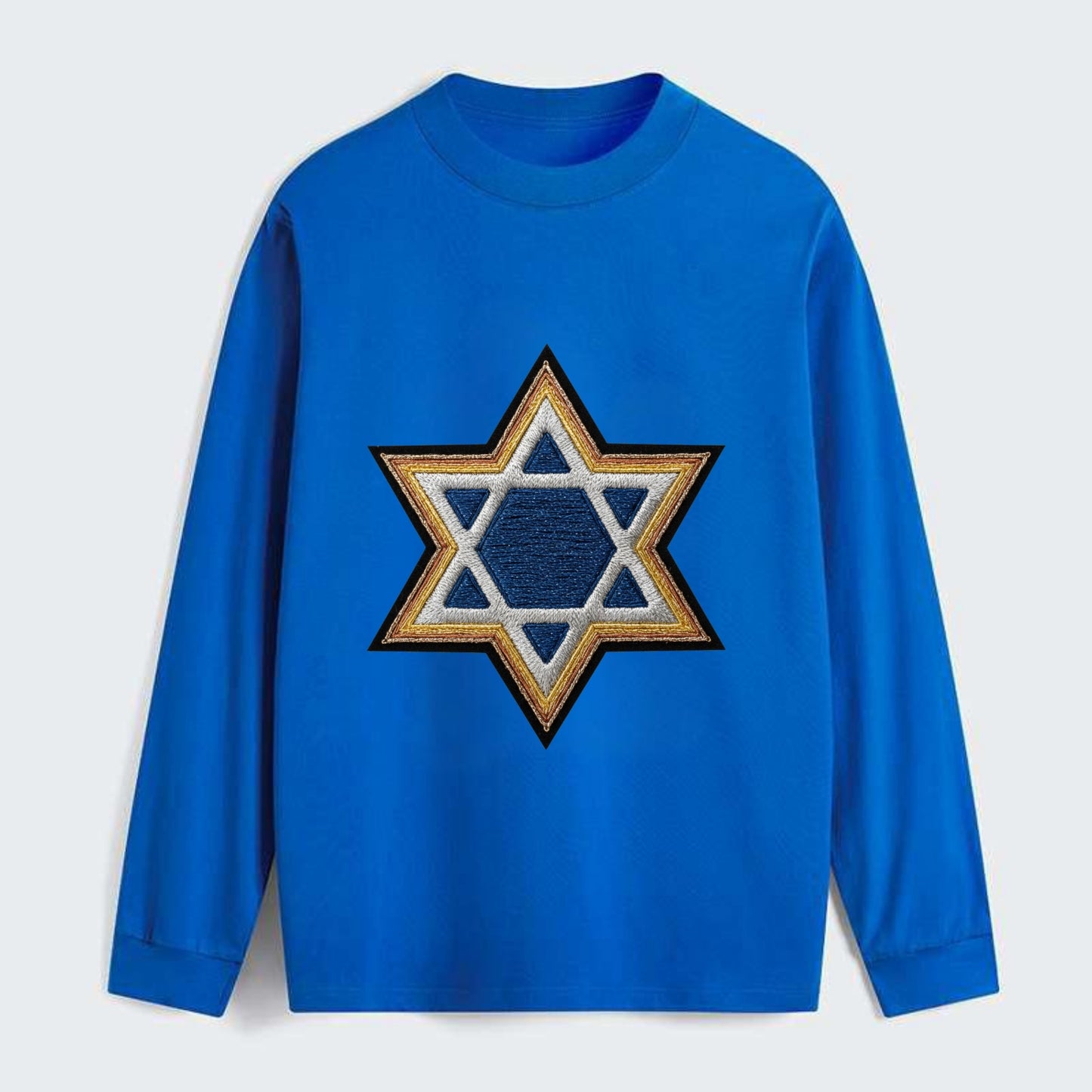 Star of David - Classic Long Sleeve Shirt - Blue