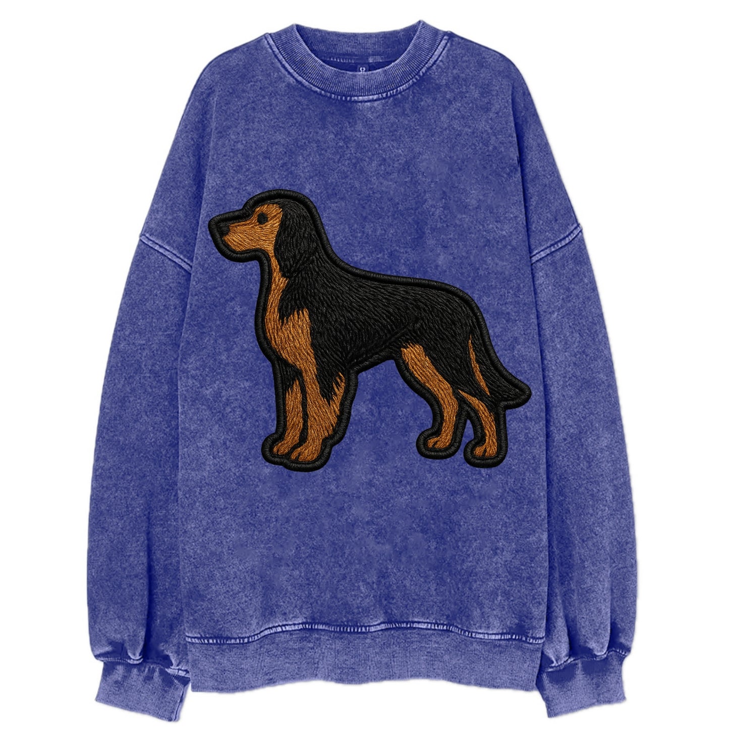 Gordon Setter - Modern setter silhouette - Vintage Sweatshirt - Blue