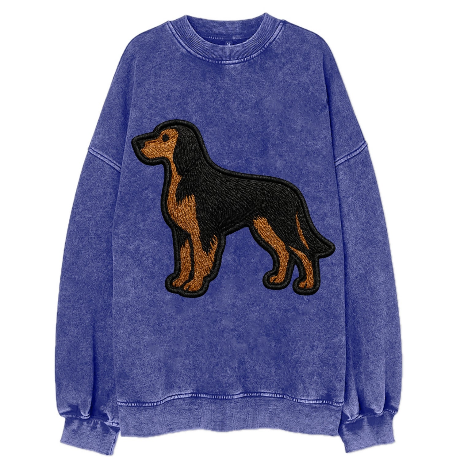 Gordon Setter - Modern setter silhouette - Vintage Sweatshirt - Blue