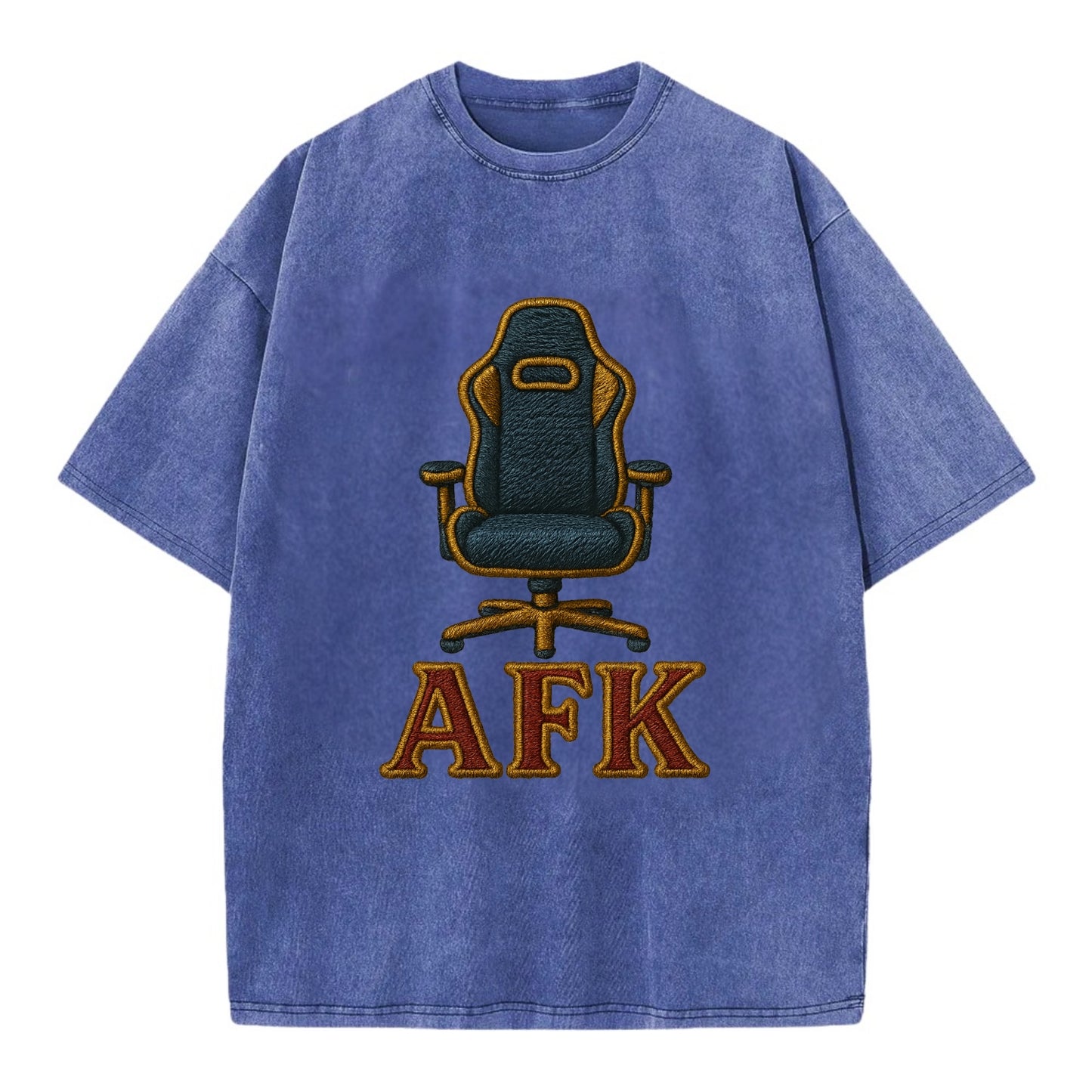 AFK   - Vintage T-shirt - Blue