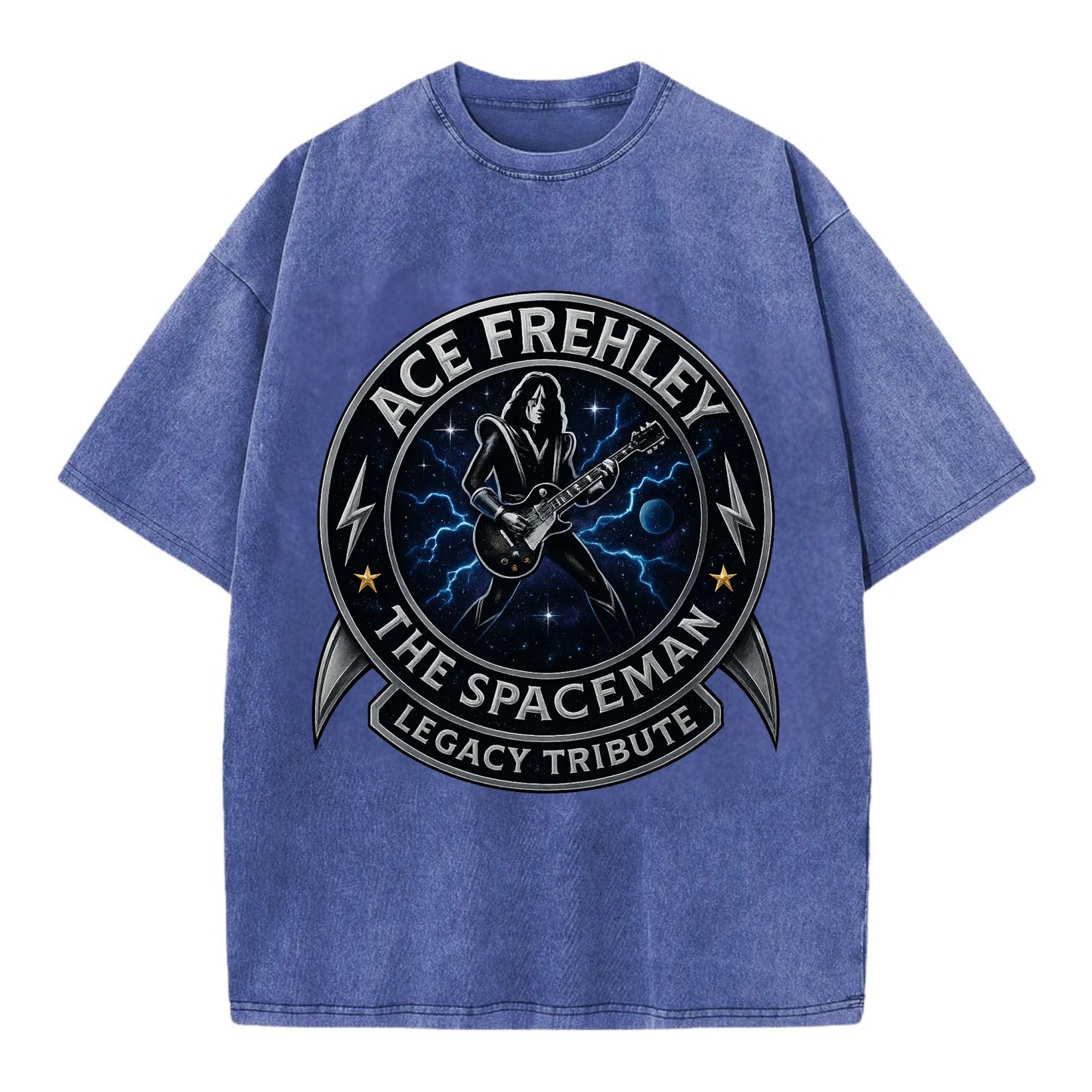 Ace Legacy Seal - Vintage T-shirt - Blue