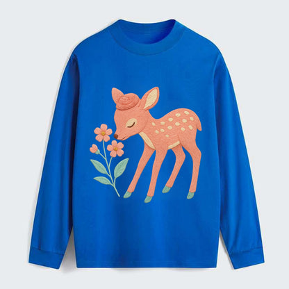 Coral Fawn - Classic Long Sleeve Shirt - Blue