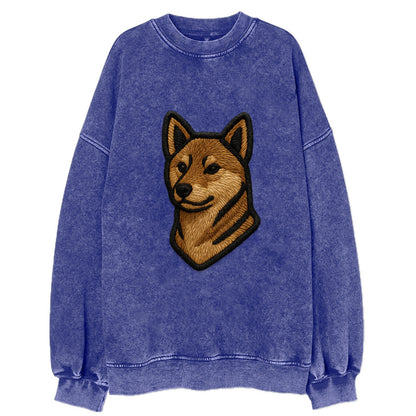 Shikoku - Trendy Japanese hunter design - Vintage Sweatshirt - Blue