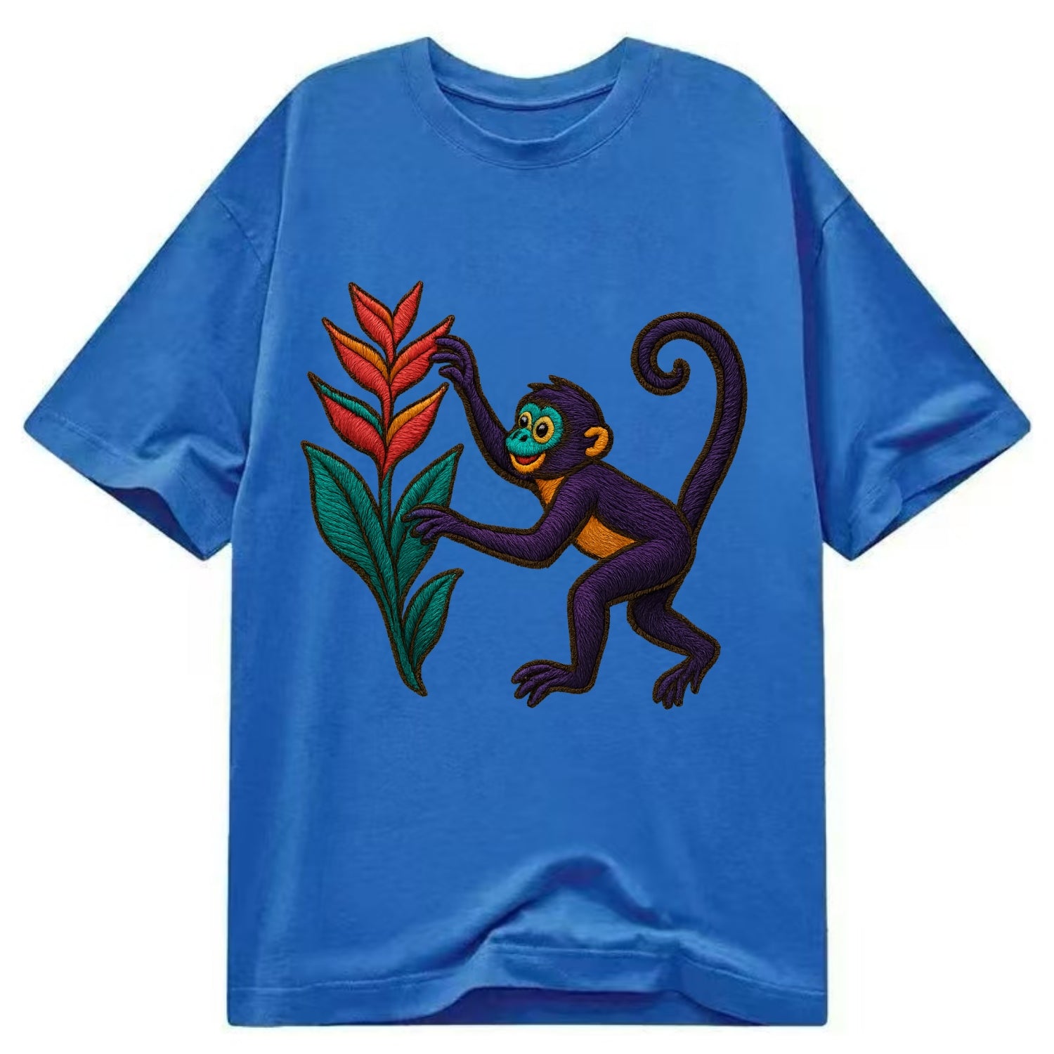 Spider Monkey - Classic T-shirt - Blue