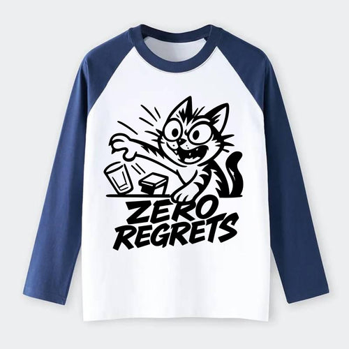 Chaos Gremlin Cat - Raglan Long Sleeve T-Shirt