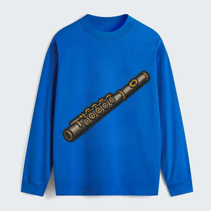 Flute  - Classic Long Sleeve Shirt - Blue