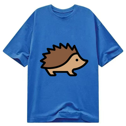 Hedgehog - Brown spiky back flat side profile - Classic T-shirt