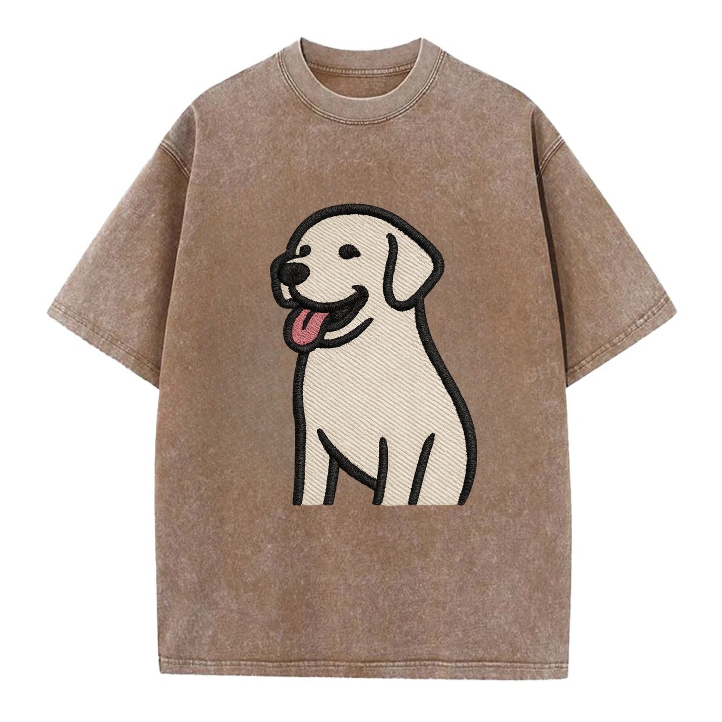 Labrador - Happy panting expression - Vi Vintage T-shirt - Brown