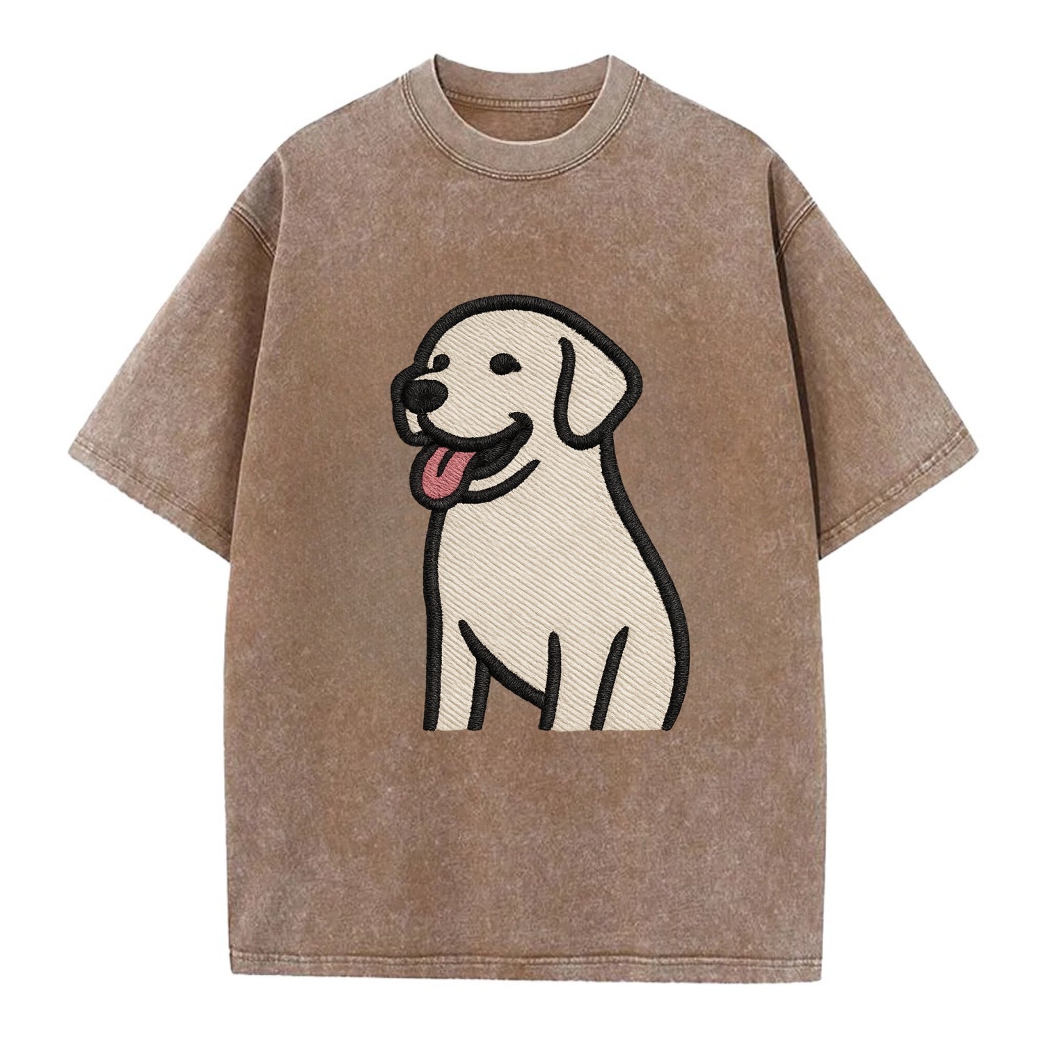 Labrador - Happy panting expression - Vi Vintage T-shirt - Brown