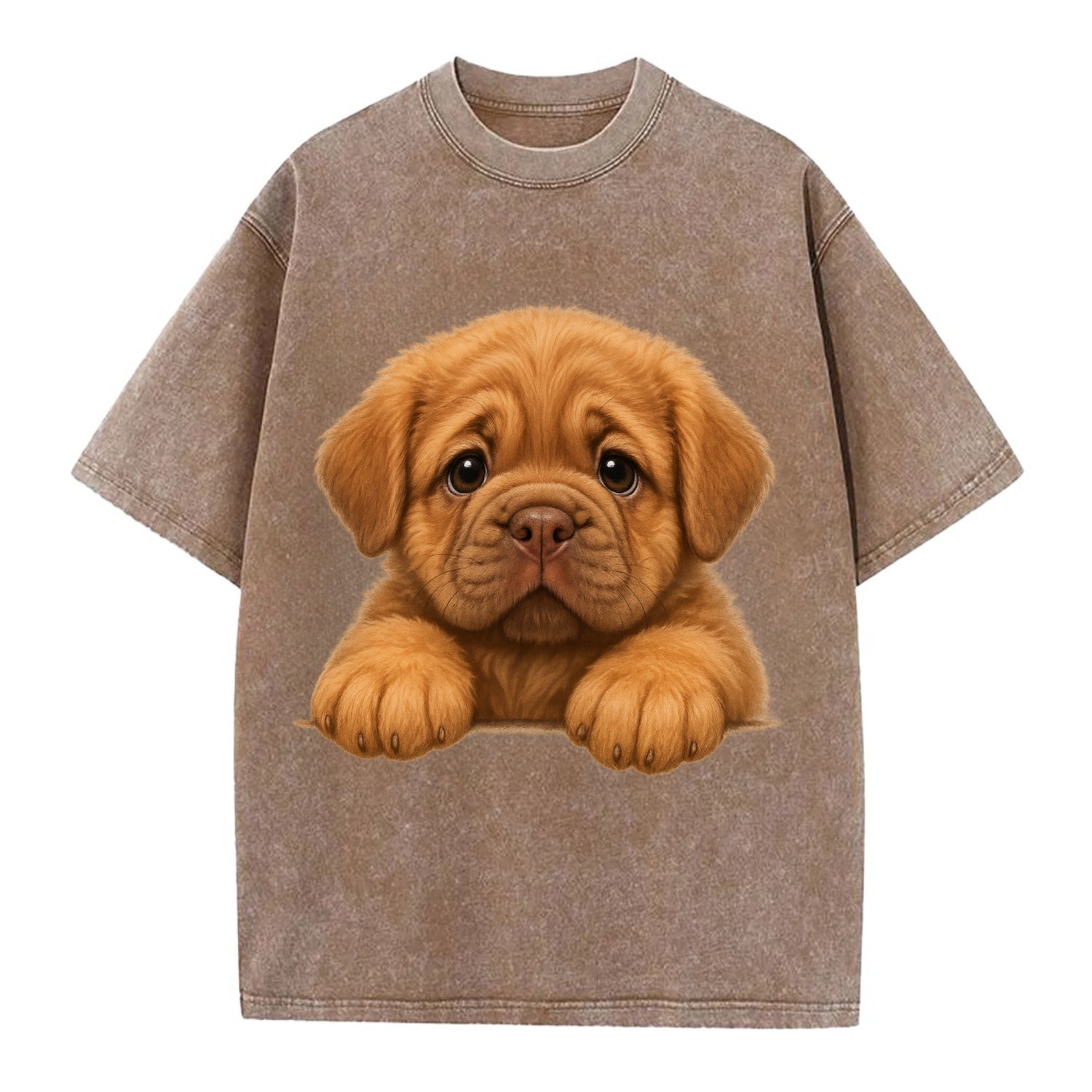 Neapolitan Mastiff  - Vintage T-shirt - Brown