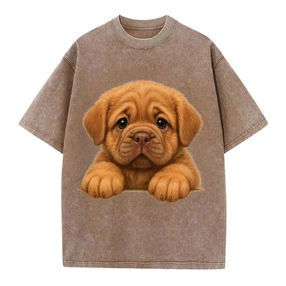 Neapolitan Mastiff  - Vintage T-shirt - Brown