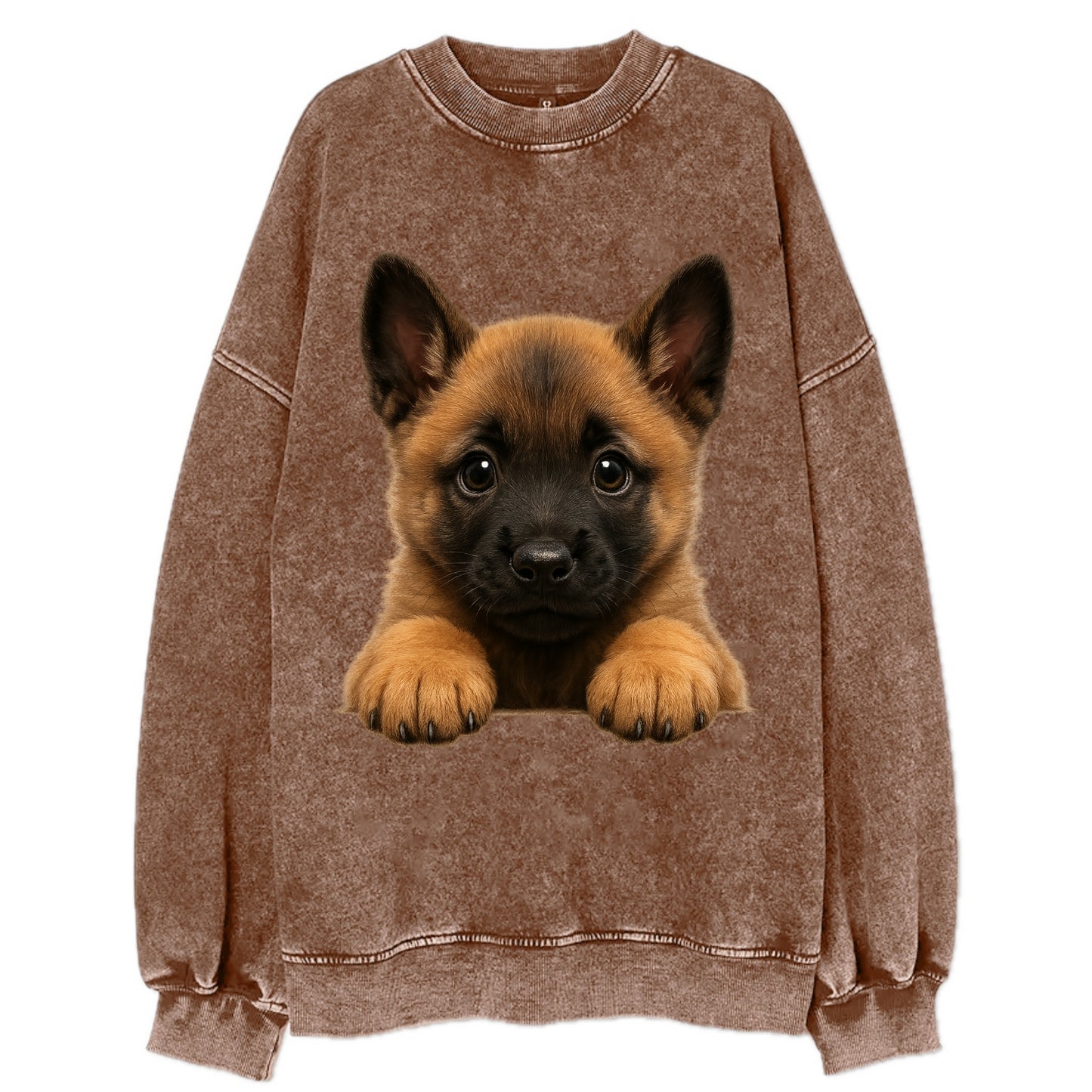 Belgian Malinois  - Vintage Sweatshirt - Brown