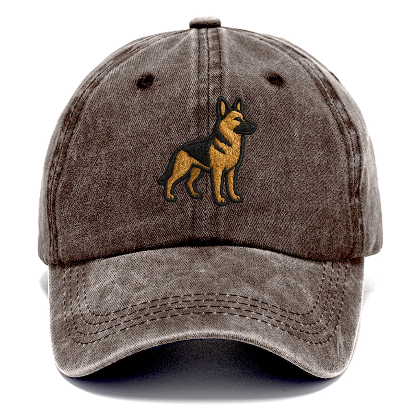 German Shepherd - Trendy minimal silhoue - Classic Cap - Brown
