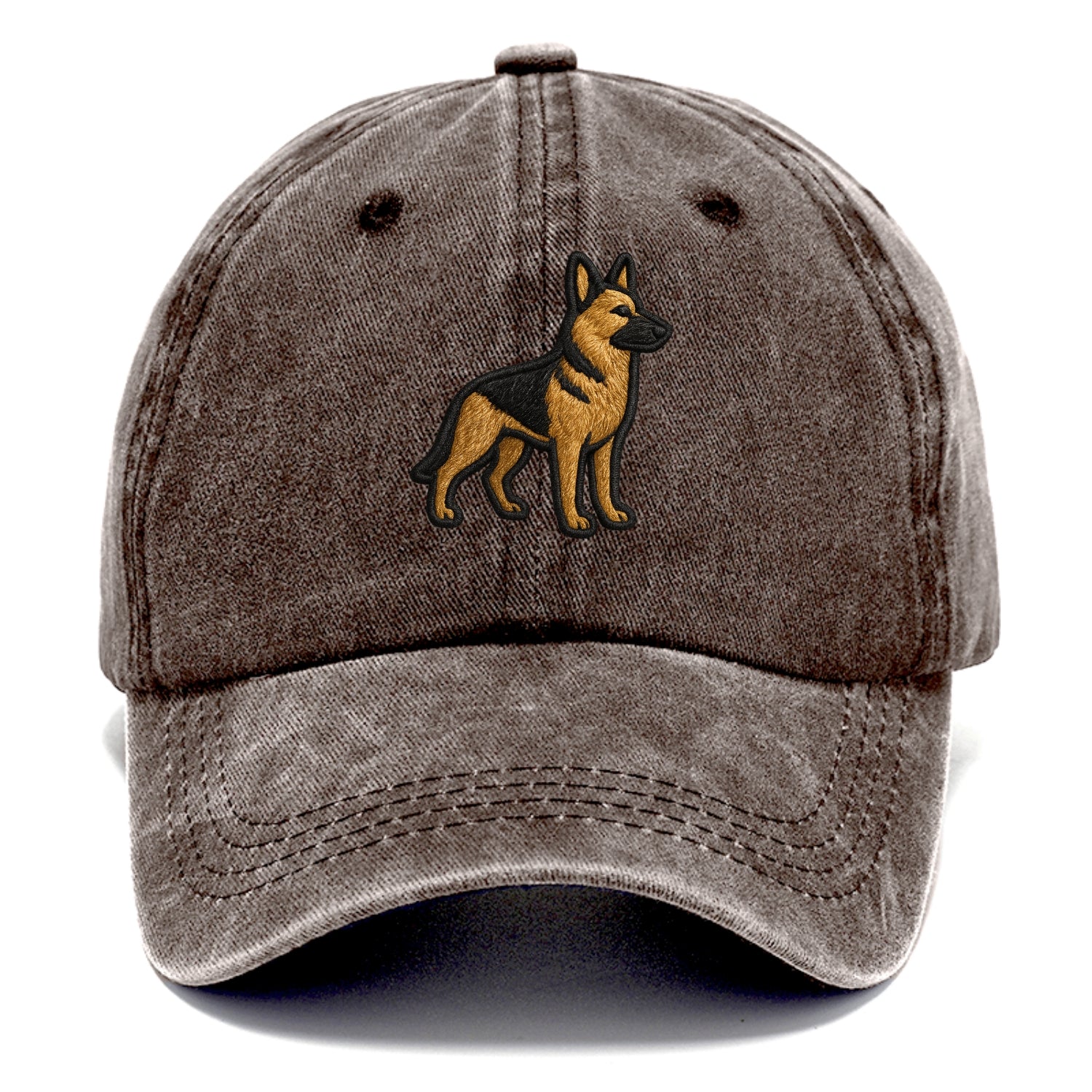 German Shepherd - Trendy minimal silhoue - Classic Cap - Brown