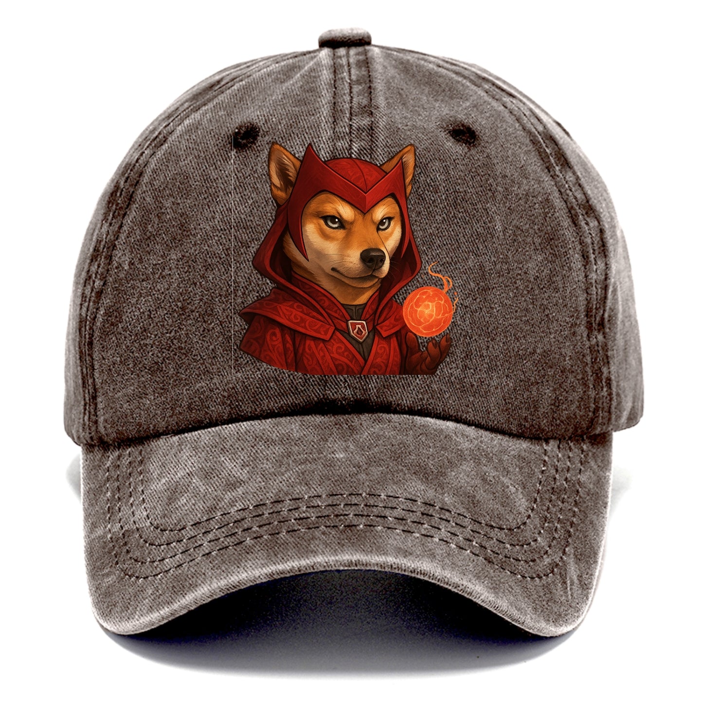 Shiba Inu Scarlet Witch  - Classic Cap - Brown