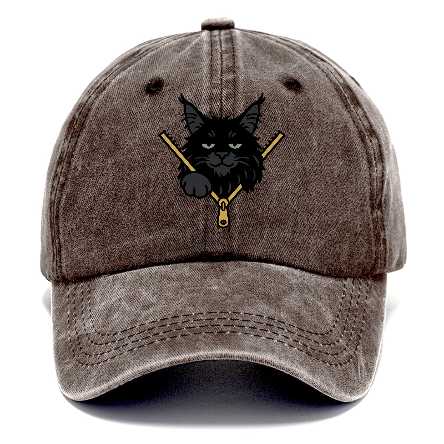 Black Maine Coon - Classic Cap - Brown