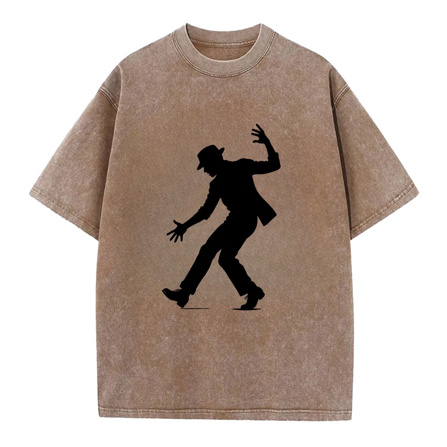 Tap dancer dramatic step - Vintage T-shirt - Brown