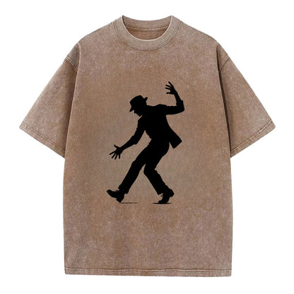 Tap dancer dramatic step - Vintage T-shirt - Brown