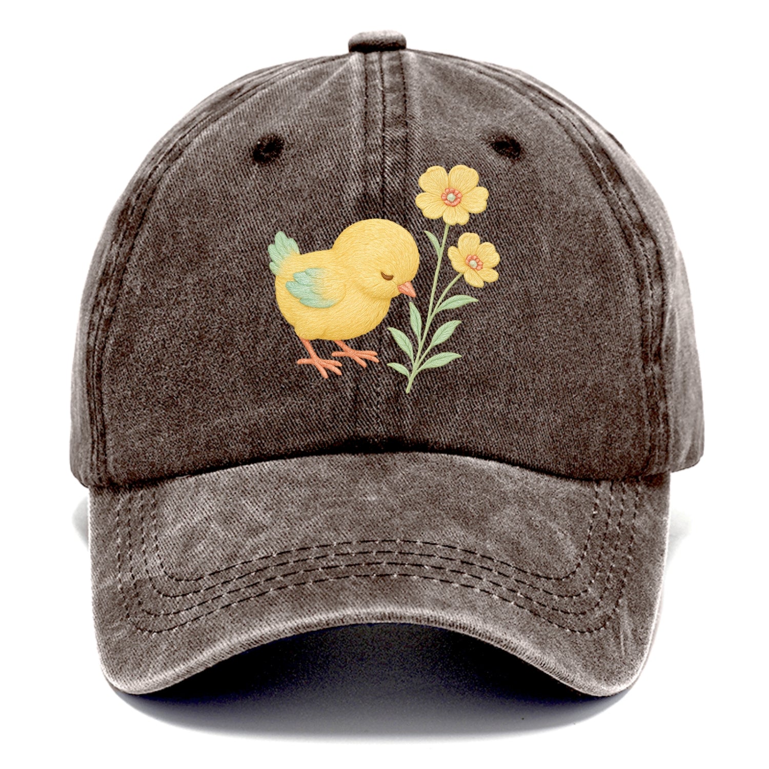 Yellow Chick - Classic Cap - Brown