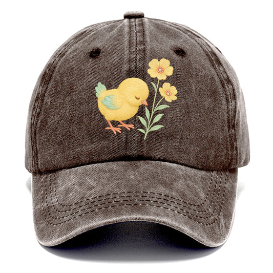 Yellow Chick - Classic Cap - Brown