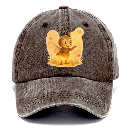 Firefly choreographer arranging synchronized light patterns over a meadow stage - Classic Cap - Brown